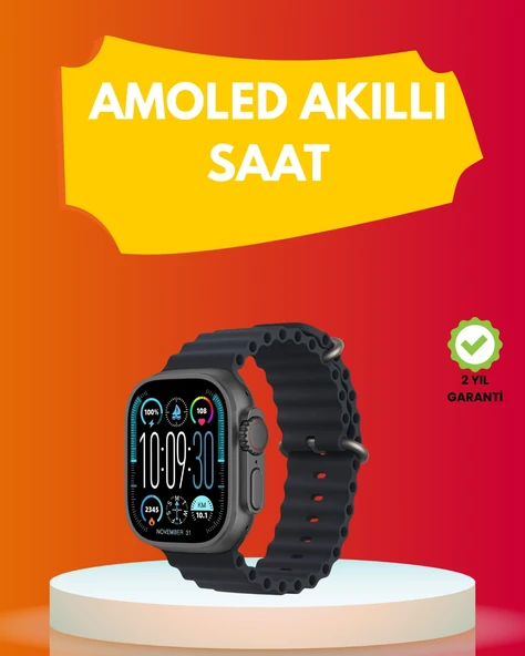 Ekran 49Mm Tasarım 3 Kordonlu Akıllı Saat ürün görseli 1