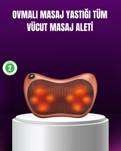 Ergonomik Derin Yoğurmalı Boyun Bel Sırt Masaj Priz Çakmak Girişli ürün görseli 1