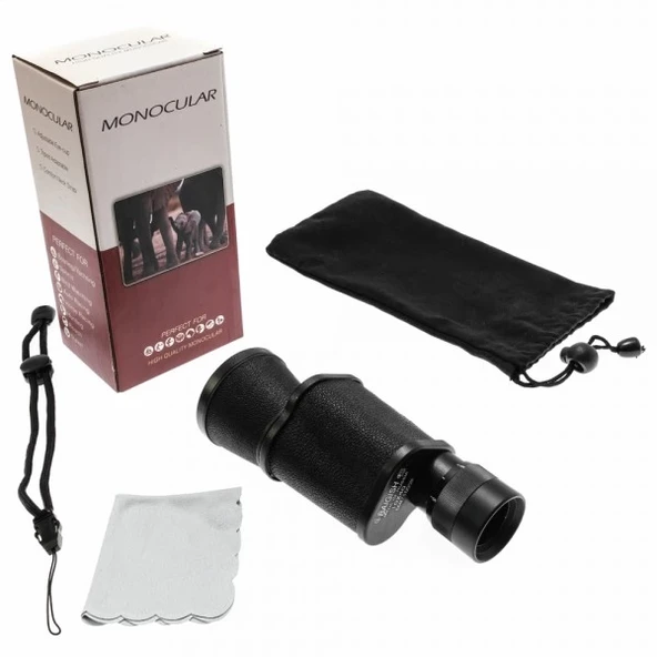 Baigish 10X40 Metal Deri Kaplamalı Rus Monoküler Dürbün ürün görseli 1