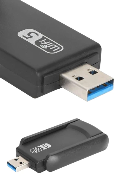 Adaptörü Bt5.0 2'Si Bir Arada Çift Bantlı Çift Anten - Resim 3