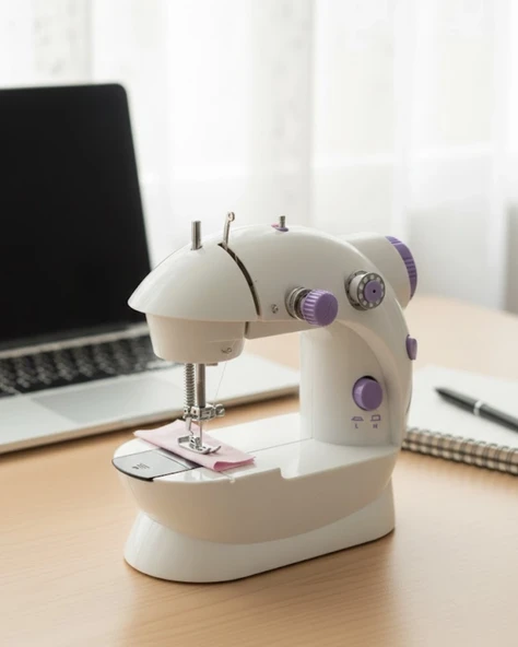 Ev Tipi Dikiş Makinesi Ayarlanabilir Hız Işıklı ürün görseli 1