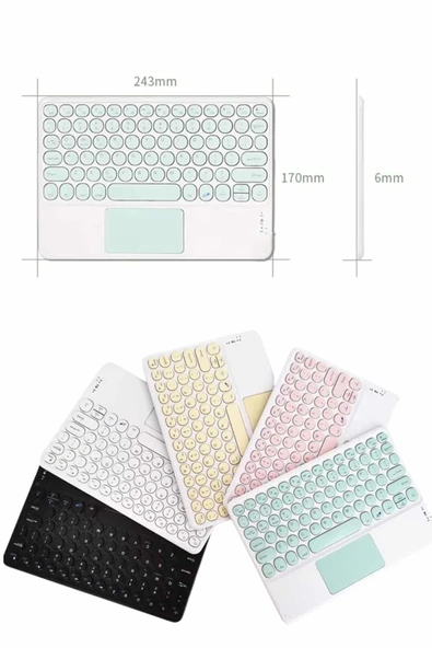 İos Klavye Touchpad Slim Q Klavye - Resim 4