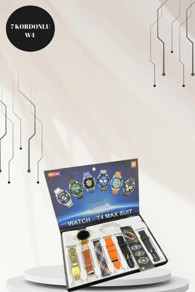 Akıllı Saat 7 Kordonlu Metal Kordon Plastik Kordon - Resim 5