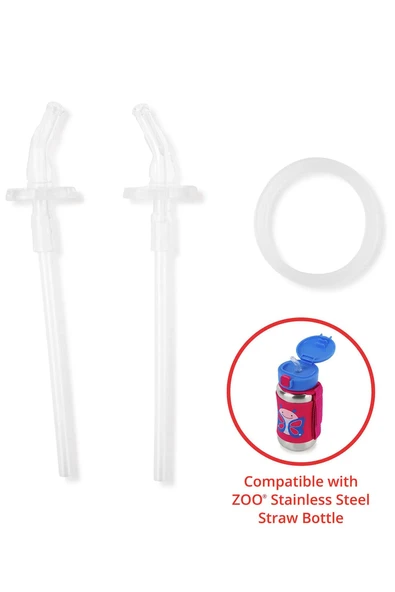 Skip Hop Zoo Pipetli Paslanmaz Çelik Suluk Yedek Pipeti ürün görseli 1