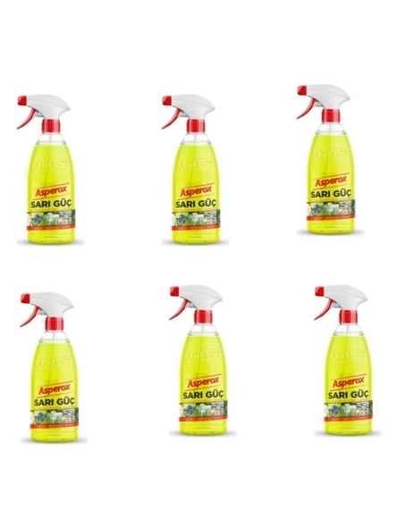 Asperox Sarı Güç Leke Temizleyici 1000 ml x 6'lı ürün görseli 1