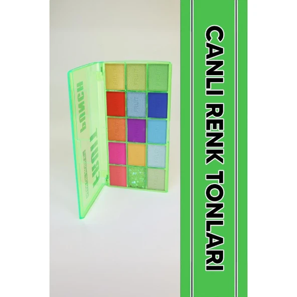 15 Renkli Sedefli Mat Far Paleti - 2'Li Set - Resim 4