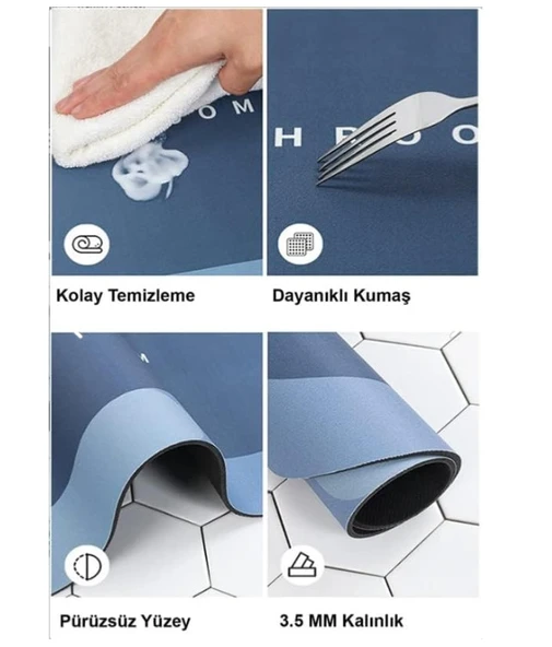 Süper Emici Banyo Paspasi - Resim 3