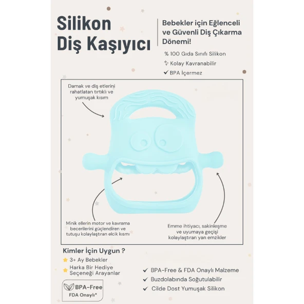 Bebek Silikon Kaşıyıcı - Resim 3