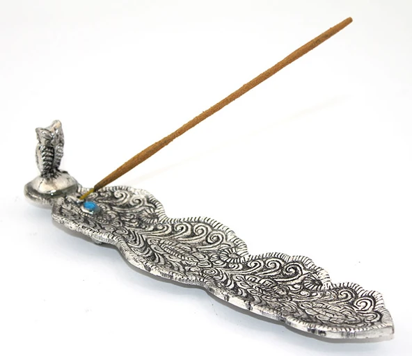 Metal Kayık Baykuş Tasarımı Tütsülük Model 2 ürün görseli 1