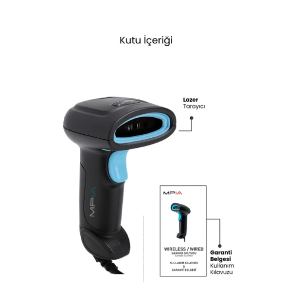 Usb Kablolu 1D/2D Barkod &Amp; Karekod Okuyucu - Resim 5