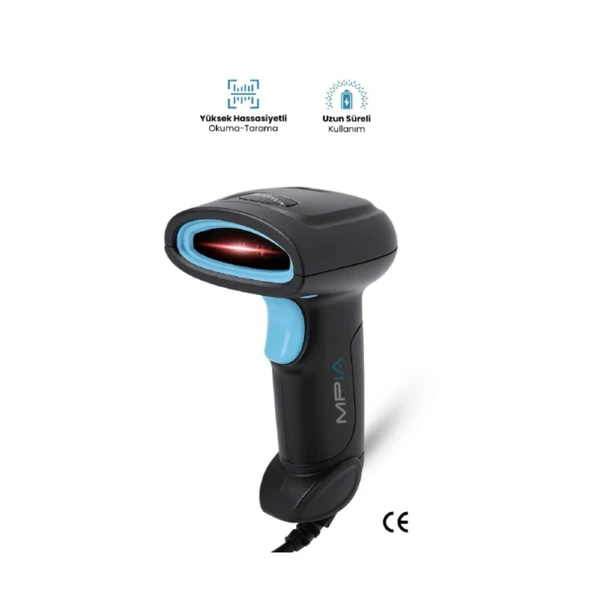 Usb Kablolu 1D/2D Barkod &Amp; Karekod Okuyucu ürün görseli 1