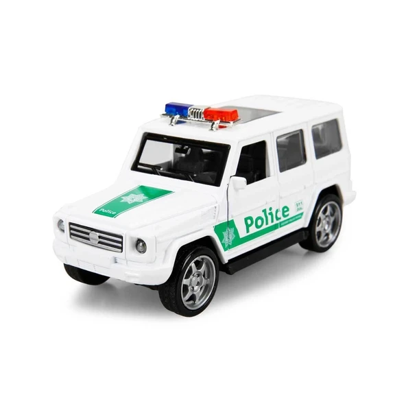 Eco Lounge Işıklı Polis Jeep Model Arabalar 12 cm - Resim 3