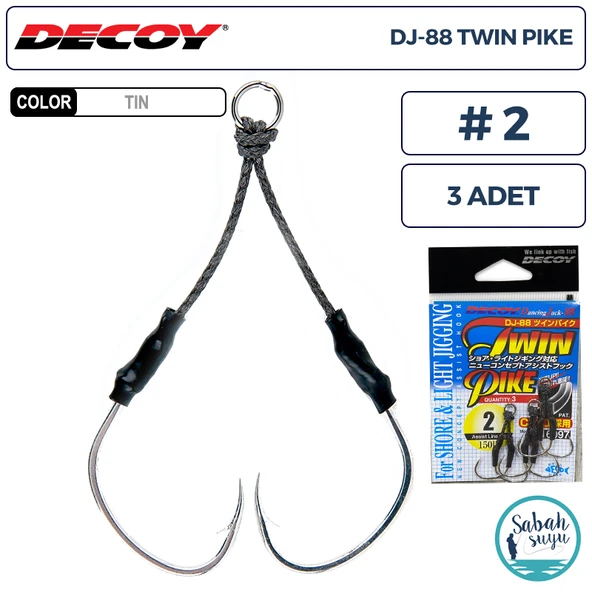 Decoy DJ-88 Twin Pike Çiftli Asist İğnesi #2 (3 Adet) ürün görseli 1