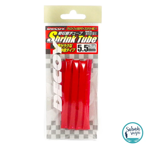 Decoy T-3 Shrink Tube Asist İğne Makaronu 5.5mm 70cm Kırmızı ürün görseli 1