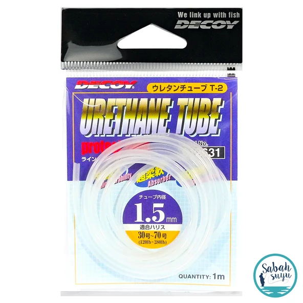 Decoy T-2 Urethane Tube Makaron 1.5mm 1mt Şeffaf ürün görseli 1