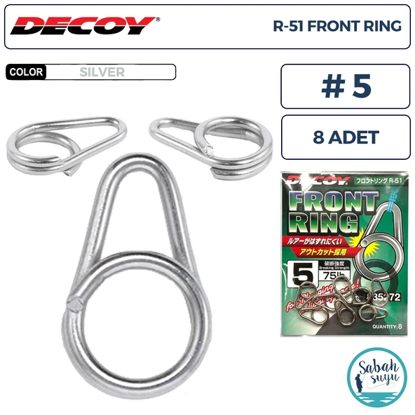 Decoy R-51 Front Ring Ön Halka #5 75lb (8 Adet) ürün görseli 1