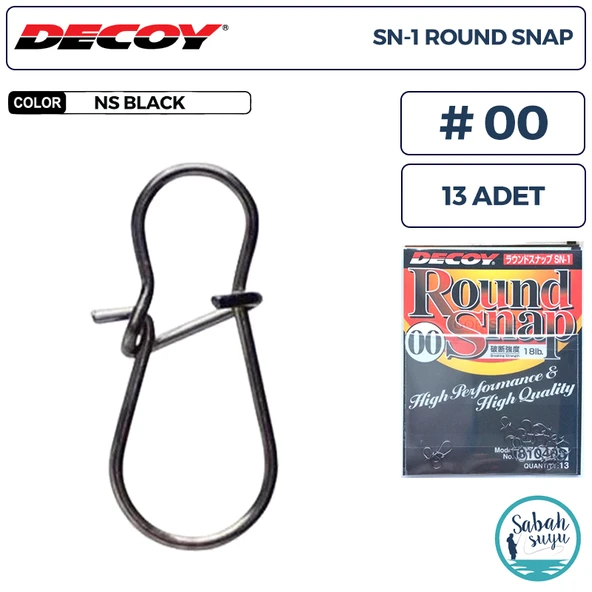 Decoy SN-1 Round Snap Klips BN #00 18lb (13 Adet) ürün görseli 1