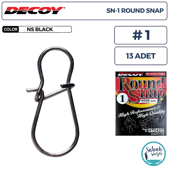 Decoy SN-1 Round Snap Klips BN #1 22lb (13 Adet) ürün görseli 1