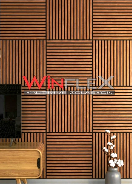 WİNFLEX MİNİ EKO AKUSTİK AHŞAP PANEL  - 60X60CM - Resim 4
