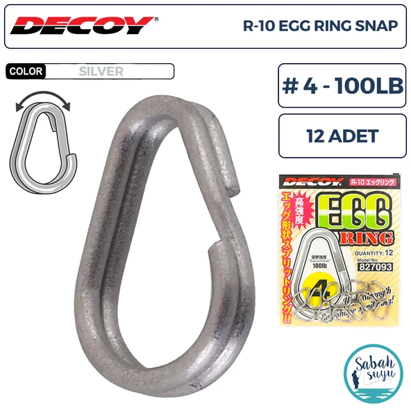 Decoy R-10 Egg Ring Halka #4 100lb (12 Adet) ürün görseli 1