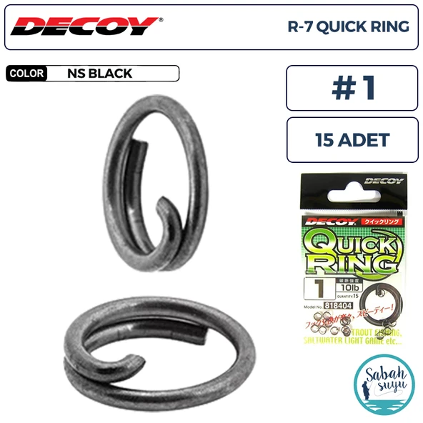 Decoy R-7 Quick Ring Halka BN #1 10lb (15 Adet) ürün görseli 1