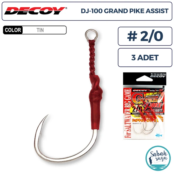 Decoy DJ-100 Grand Pike Tekli Asist İğnesi #2/0 (3 Adet) ürün görseli 1