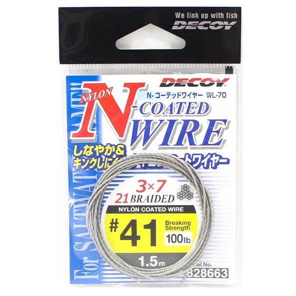 Decoy WL-70 N-Coated Wire Çelik Tel #41 140lb 1.5mt ürün görseli 1