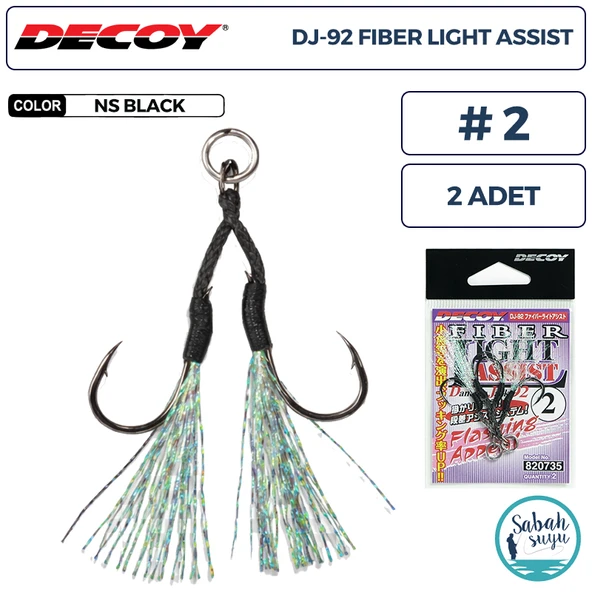 Decoy DJ-92 Fiber Tüylü Çiftli Asist İğnesi #2 (2 Adet) ürün görseli 1