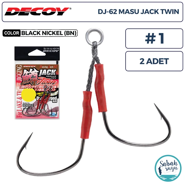 Decoy DJ-62 Masu Jack Twin Çiftli Asist İğnesi #1 (2 Adet) ürün görseli 1