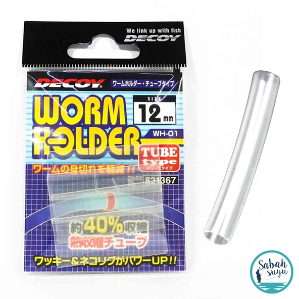 Decoy WH-01 Worm Holder Makaron 12mm Şeffaf ürün görseli 1