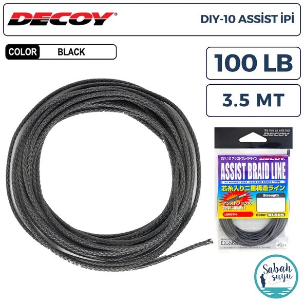 Decoy DIY-10 Asist İpi Siyah 100lb 3.5mt ürün görseli 1
