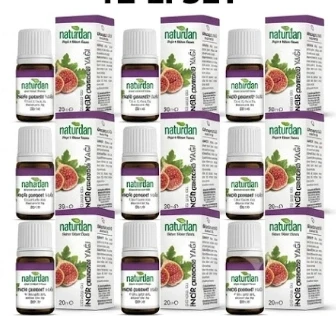 Incir Çekirdeği(Fig Seed Oil) yağı %100 Doğal Saf 20 ml 12 lü set ürün görseli 1