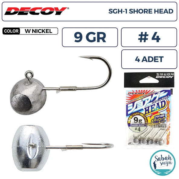 Decoy SGH-1 Shore Jighead 9gr #4 WN (4 Adet) ürün görseli 1