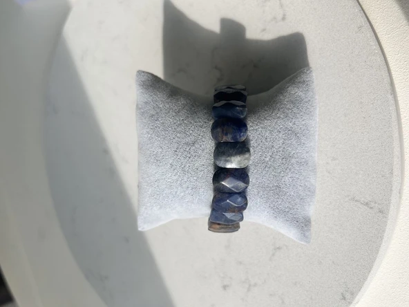 lapis lazuli bileklik - Resim 4