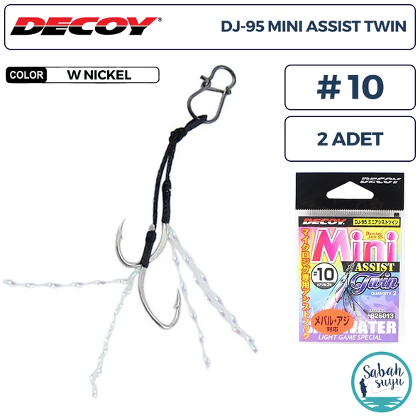 Decoy DJ-95 Mini Tüylü Çiftli Asist İğnesi #10 (2 Adet) ürün görseli 1