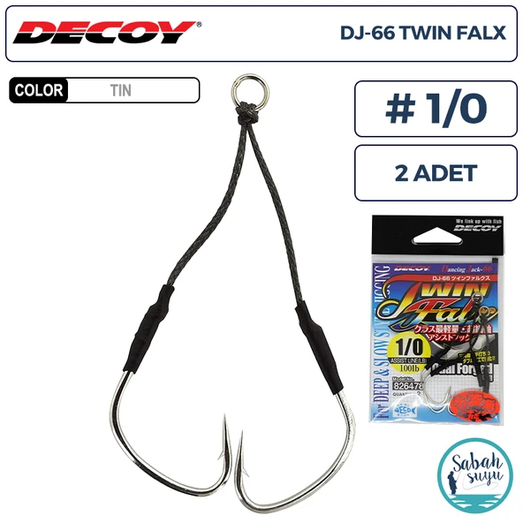 Decoy DJ-66 Twin Falx Çiftli Asist İğnesi #1/0 (2 Adet) ürün görseli 1