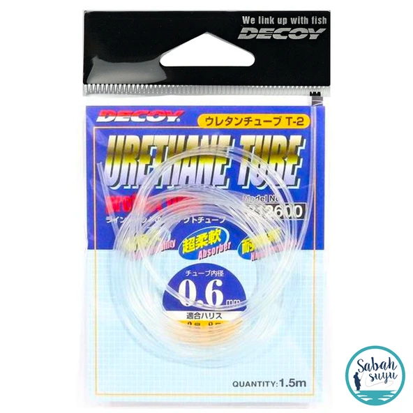 Decoy T-2 Urethane Tube Makaron 0.6mm 1.5mt Şeffaf ürün görseli 1