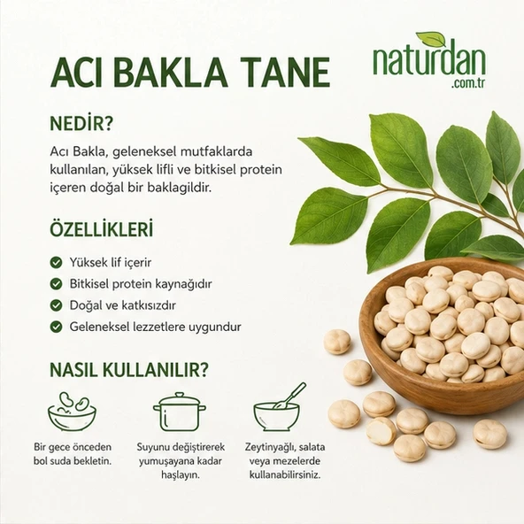 Acı Bakla ( Termiye ) - 3 kg - Resim 2