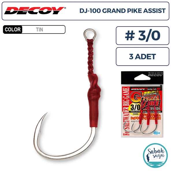 Decoy DJ-100 Grand Pike Tekli Asist İğnesi #3/0 (3 Adet) ürün görseli 1