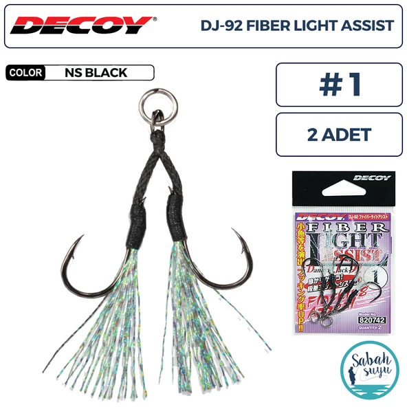 Decoy DJ-92 Fiber Tüylü Çiftli Asist İğnesi #1 (2 Adet) ürün görseli 1