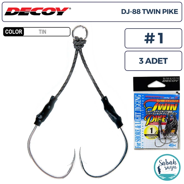 Decoy DJ-88 Twin Pike Çiftli Asist İğnesi #1 (3 Adet) ürün görseli 1