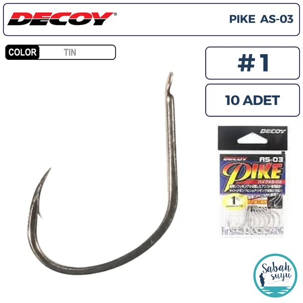 Decoy AS-03 Pike Light Jigging Asist İğne TIN #1 (10 Adet) ürün görseli 1