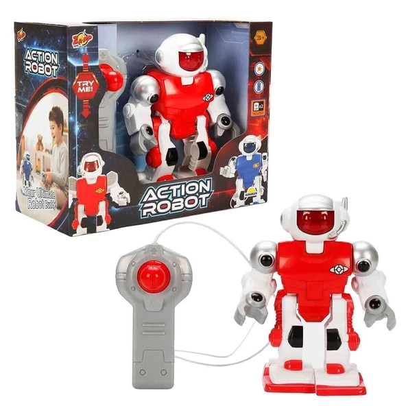 6534 SUN-SABC-ZAP-KK MİNİ ACTION ROBOT IŞIKLI 2A ürün görseli 1