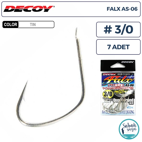 Decoy AS-06 Falx Jigging Asist İğne TIN #3/0 (7 Adet) ürün görseli 1