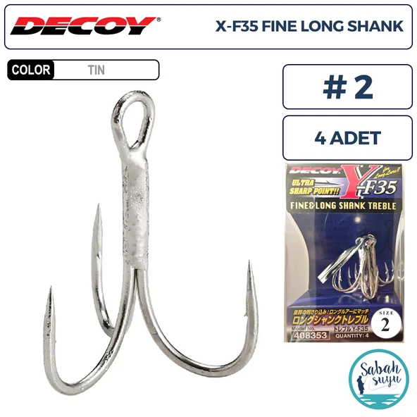 Decoy Y-F35 Üçlü İğne TIN #2 (4 Adet) ürün görseli 1