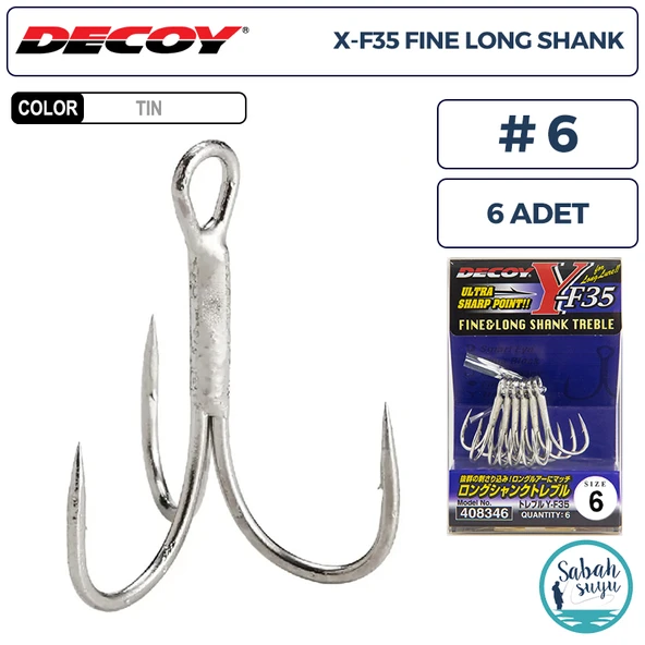 Decoy Y-F35 Üçlü İğne TIN #6 (6 Adet) ürün görseli 1