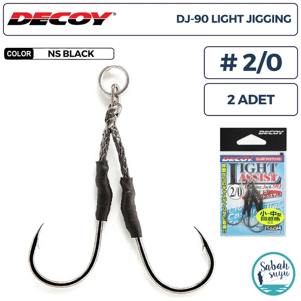 Decoy DJ-90 Light Jigging Çiftli Asist İğnesi #2/0 (2 Adet) ürün görseli 1