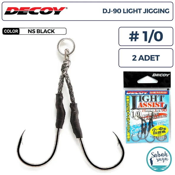 Decoy DJ-90 Light Jigging Çiftli Asist İğnesi #1/0 (2 Adet) ürün görseli 1