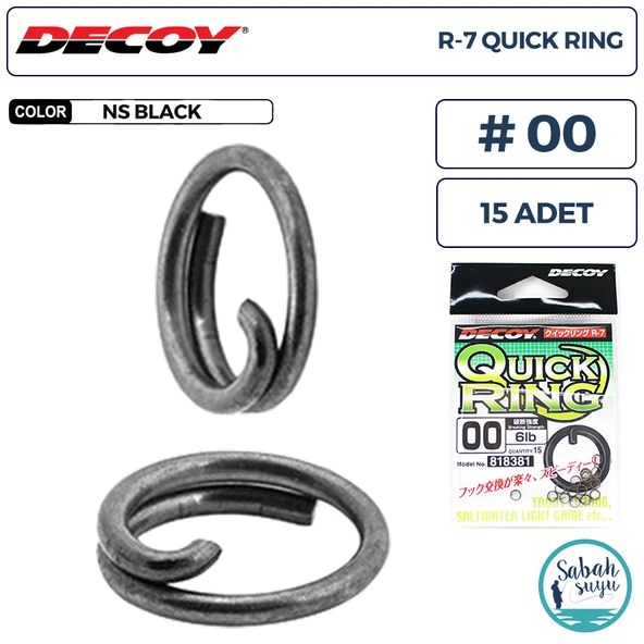 Decoy R-7 Quick Ring Halka BN #00 6lb (15 Adet) ürün görseli 1