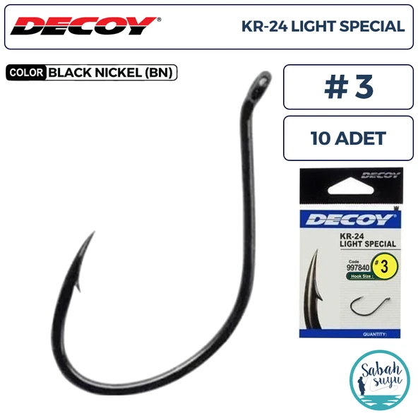 Decoy KR-24 Light Special Delikli Olta İğnesi BN #3 (10 Adet) ürün görseli 1